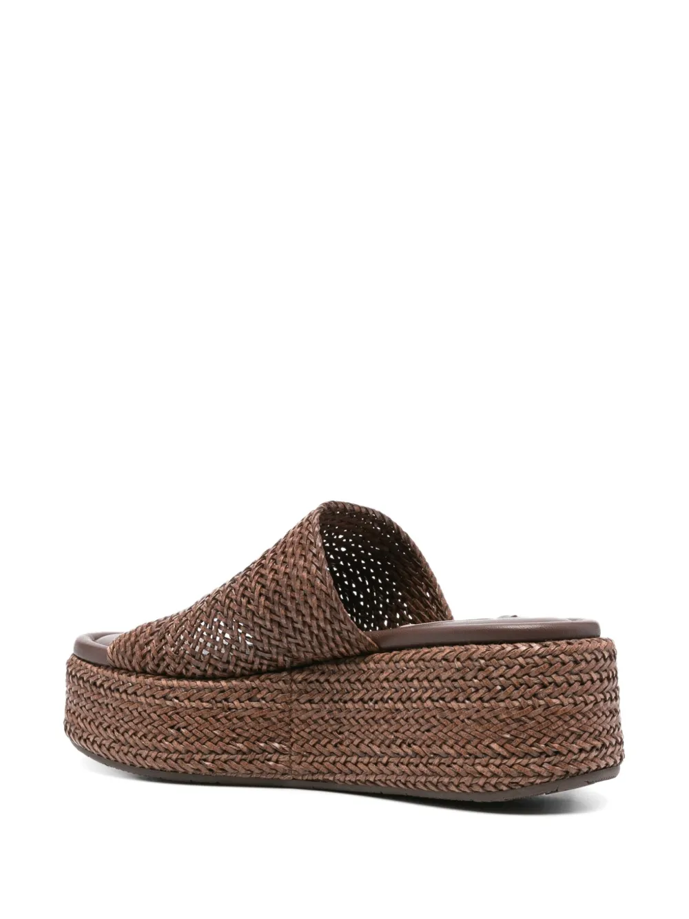 Casadei Sandalen met plateauzool Bruin