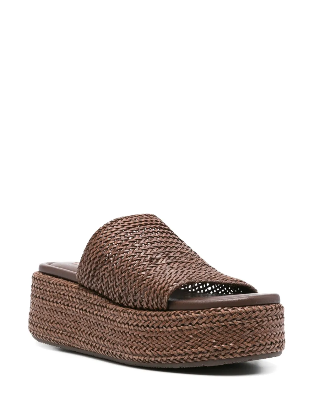 Casadei Sandalen met plateauzool Bruin