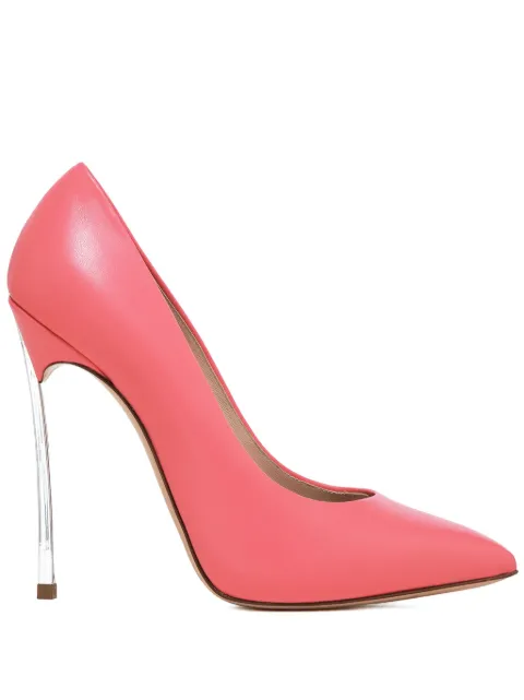 Casadei 115 mm leather pointed-toe heeled pumps