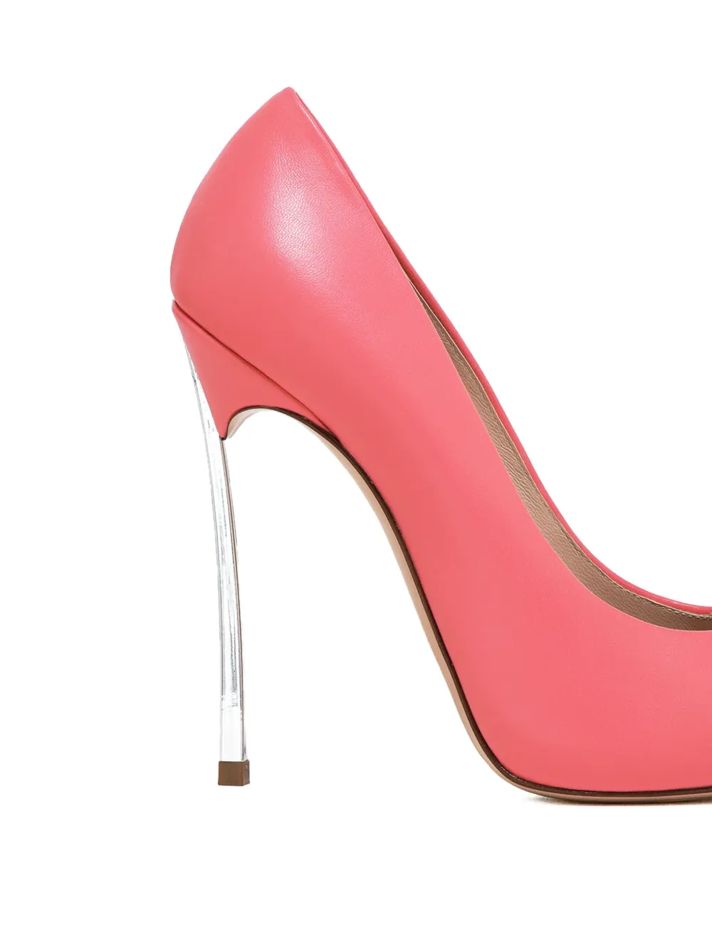 Casadei 115 mm leather pointed-toe heeled pumps Pink