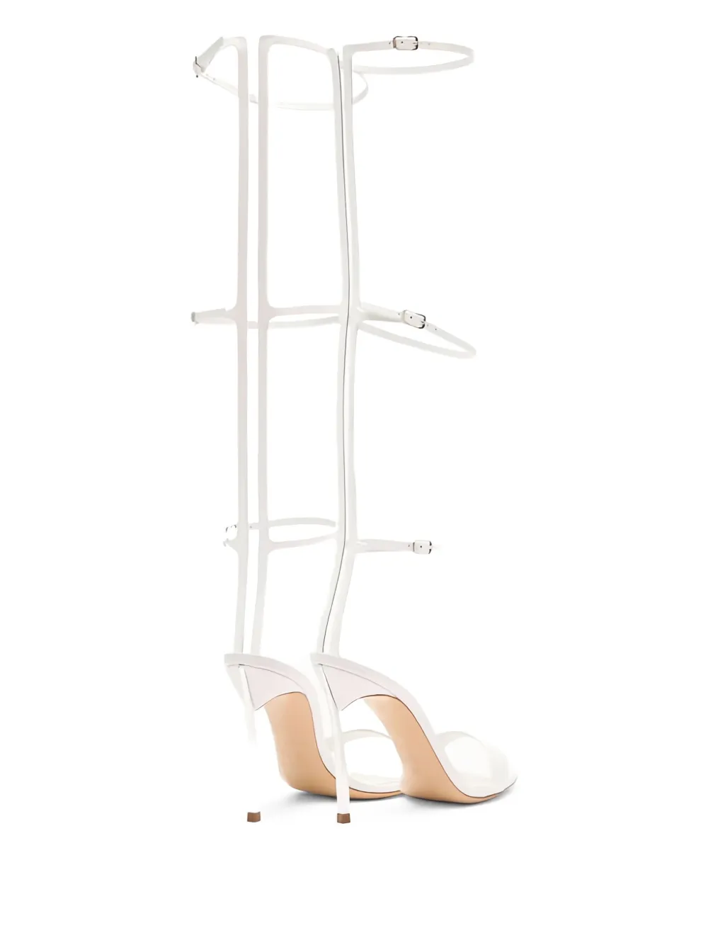Casadei 100mm strapped heel sandals White