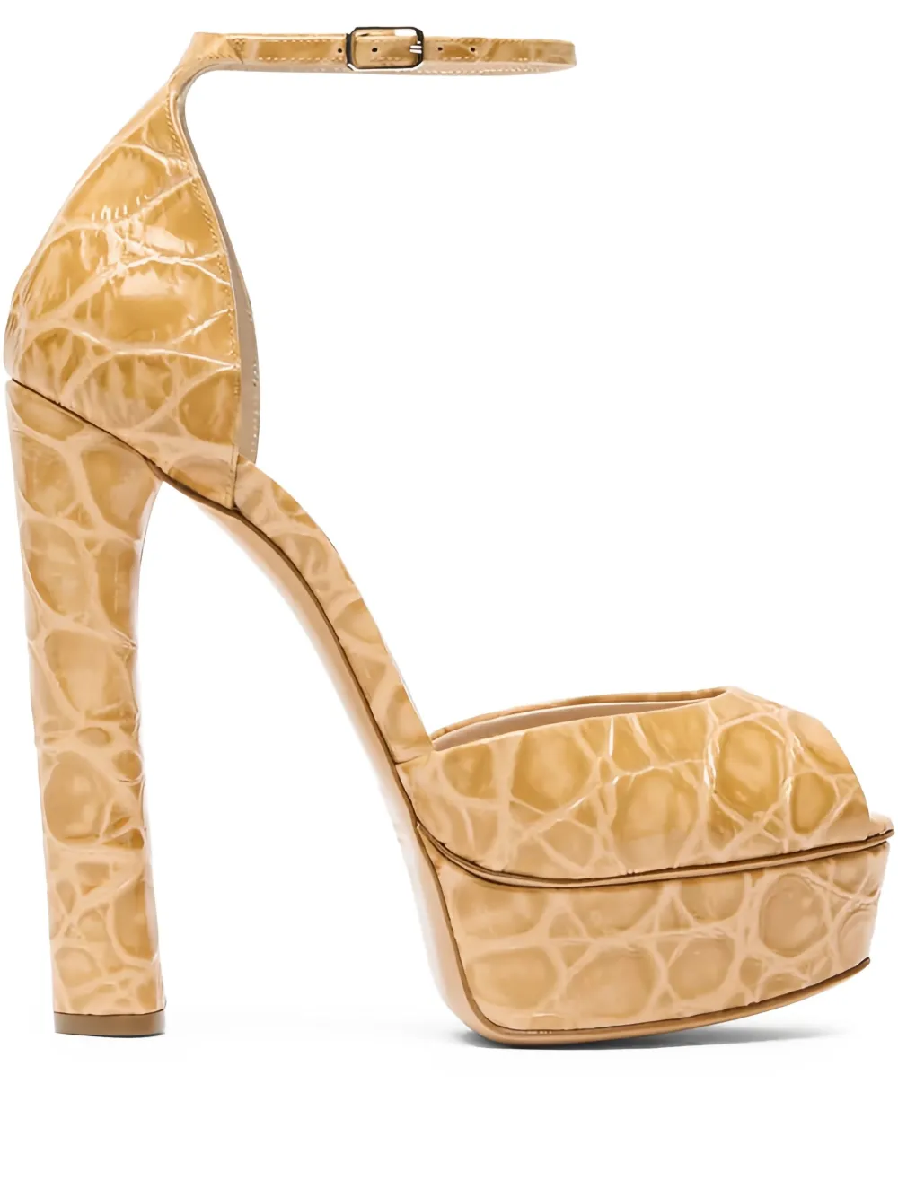 Casadei 140mm platform heeled sandals Neutrals