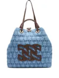 Casadei denim bucket bag - Blue