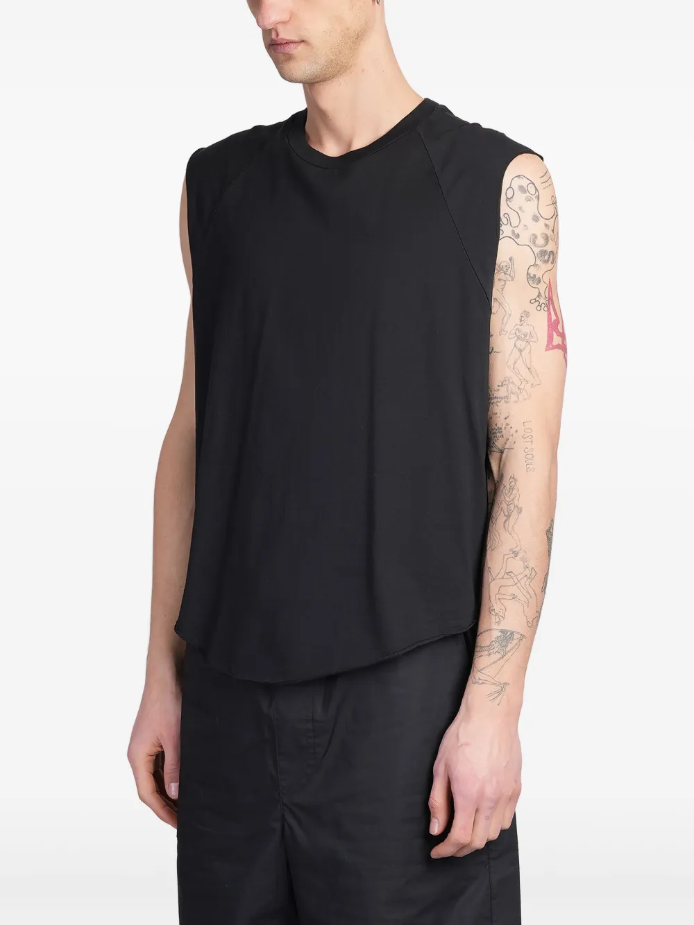 Roberto Collina Katoenen tanktop Zwart