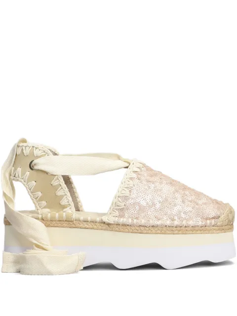 Mou sequin-embellished espadrilles