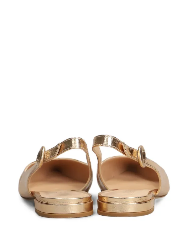 Julie Dee Ballerine In Pelle Oro FARFETCH IT