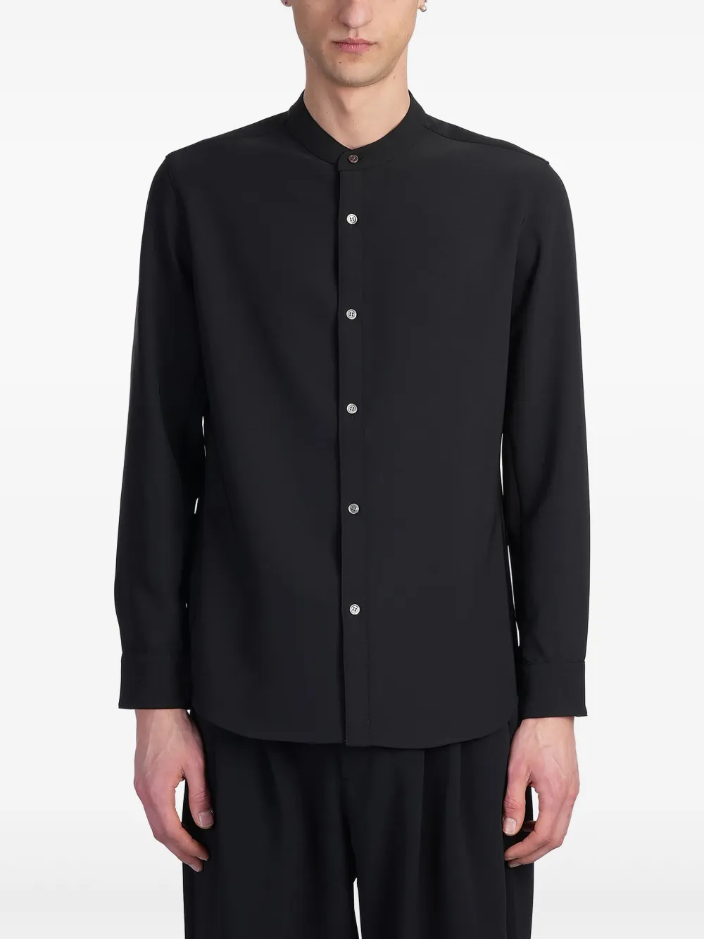 Attachment Shirt In Black Polyester In Black