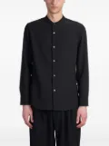 Attachment collarless shirt - Black