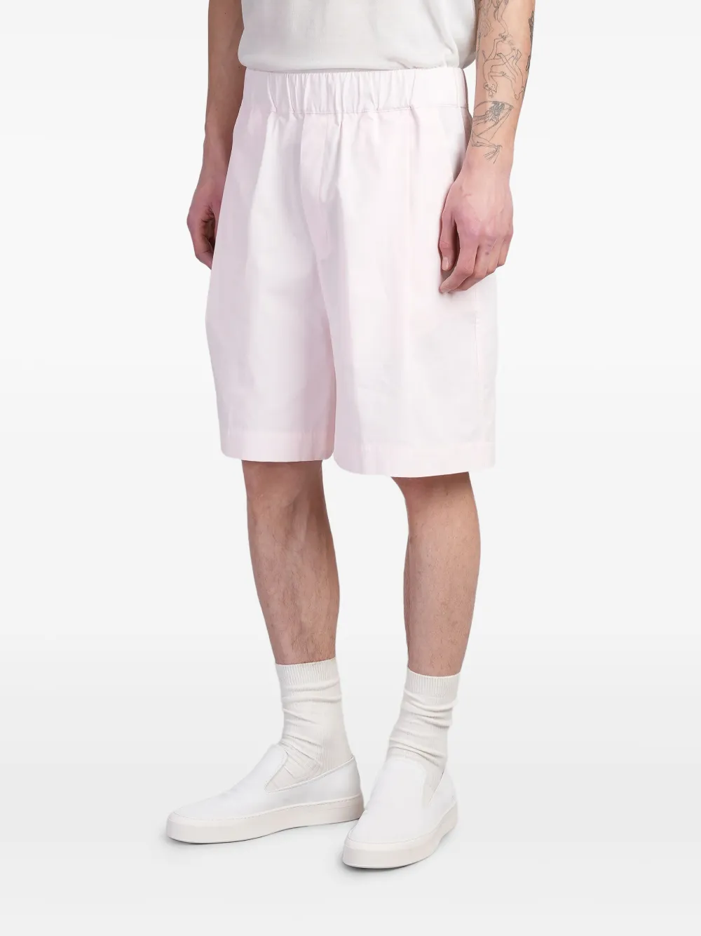 Laneus Popeline bermuda shorts Roze