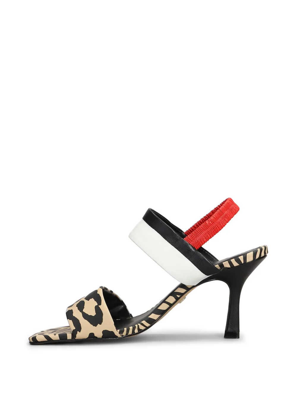 CARRANO 90mm animal-print sandals Neutrals