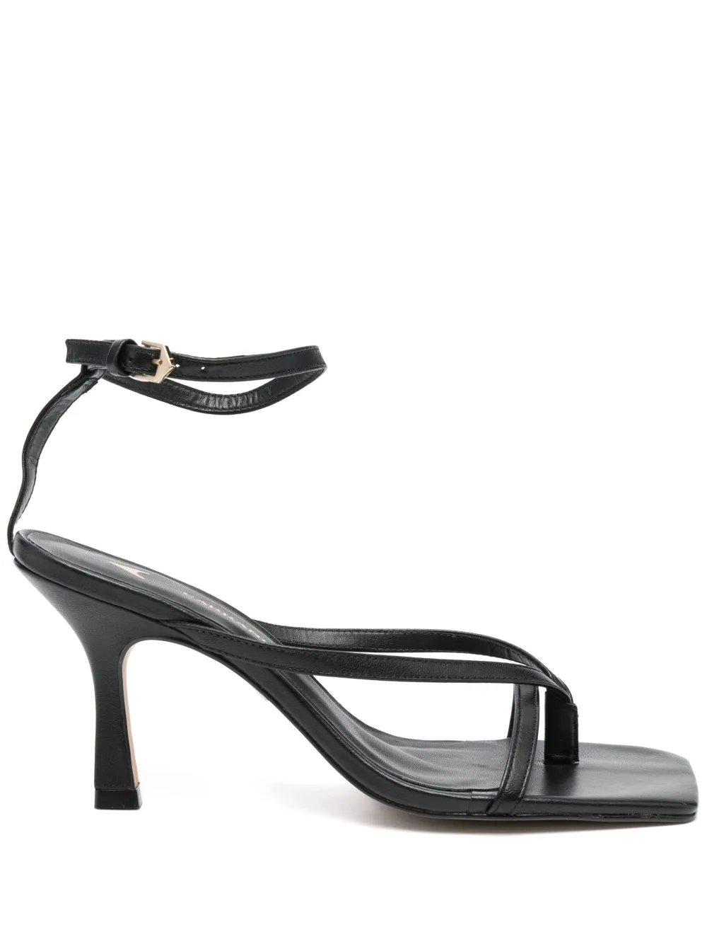 CARRANO 85mm leather sandals Black