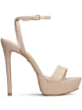 CARRANO 135mm leather sandals - Neutrals