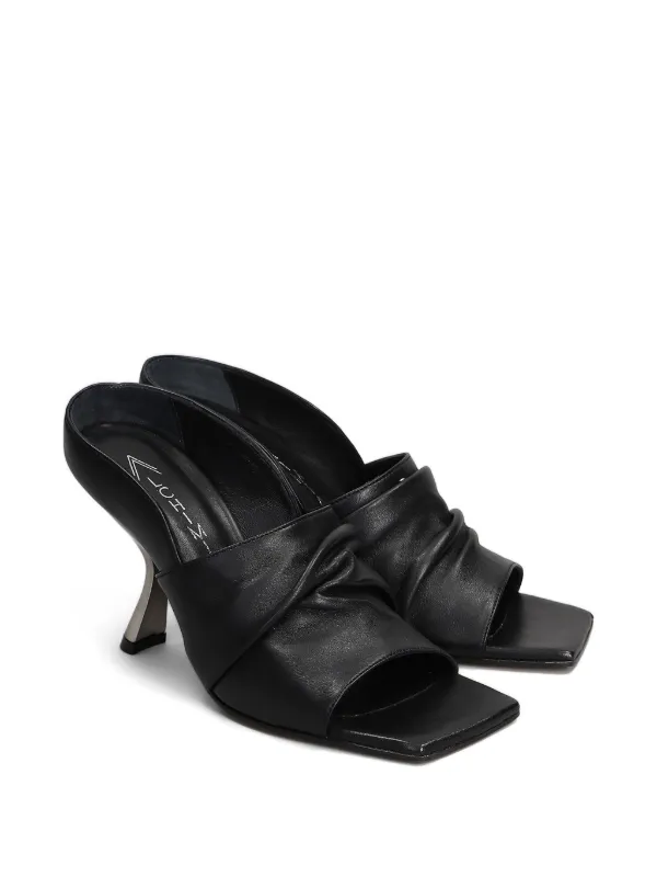 ALCHIMIA Draped Sandals | Black | FARFETCH NZ