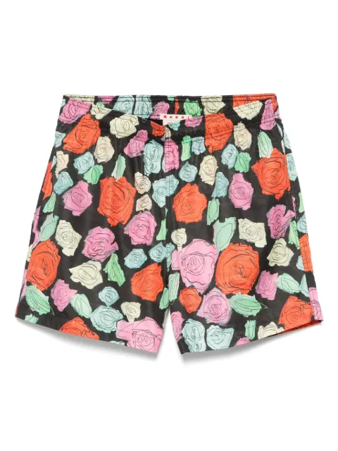 Marni floral-print swim shorts