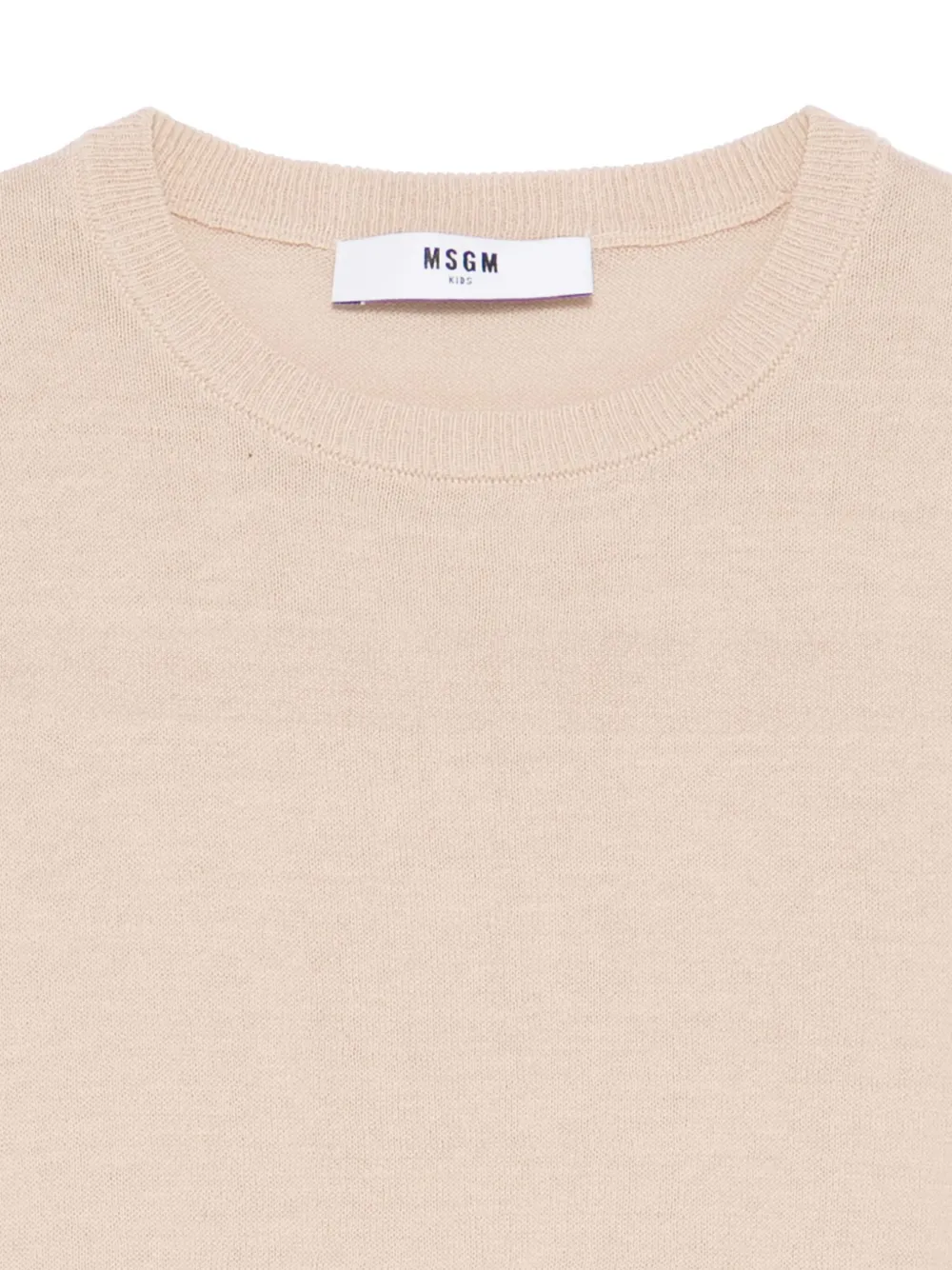 MSGM Kids Katoenen T-shirt Beige