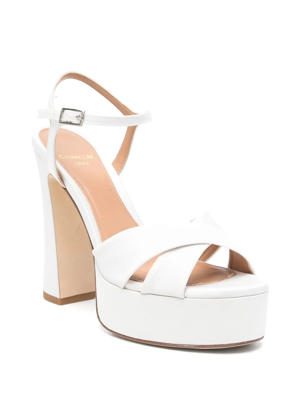 Shop Chantal 130mm Satin Sandals