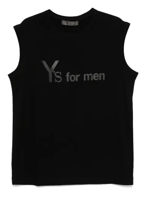 Y's logo-print tank top