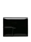 Comme Des Garçons Wallet patent-leather wallet - Black