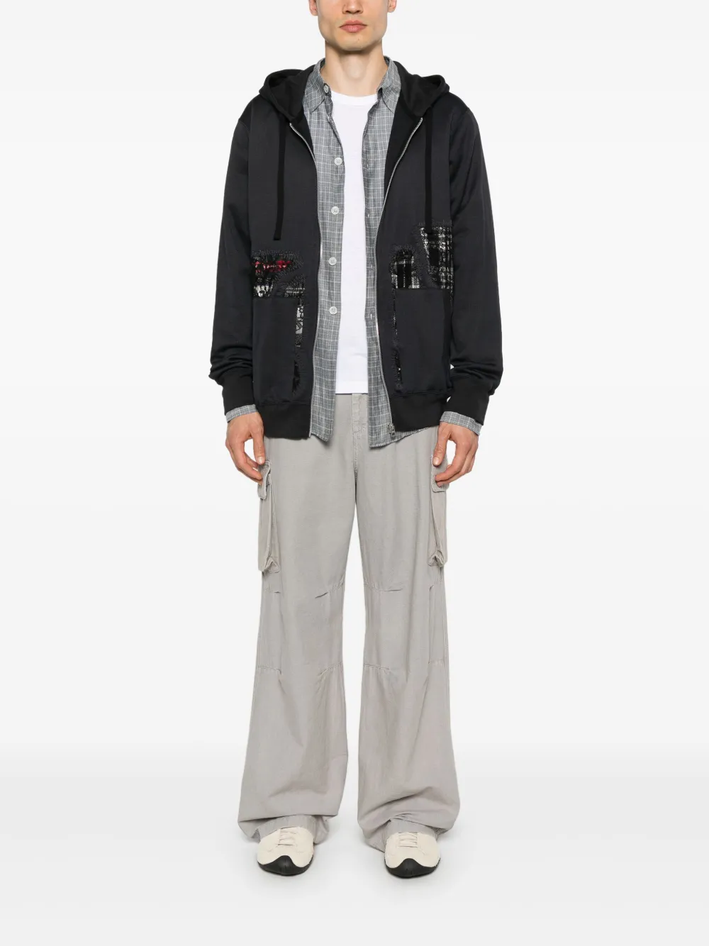 Junya Watanabe MAN x Comme des Garçons hoodie à design patchwork | Hoodies | Image 2