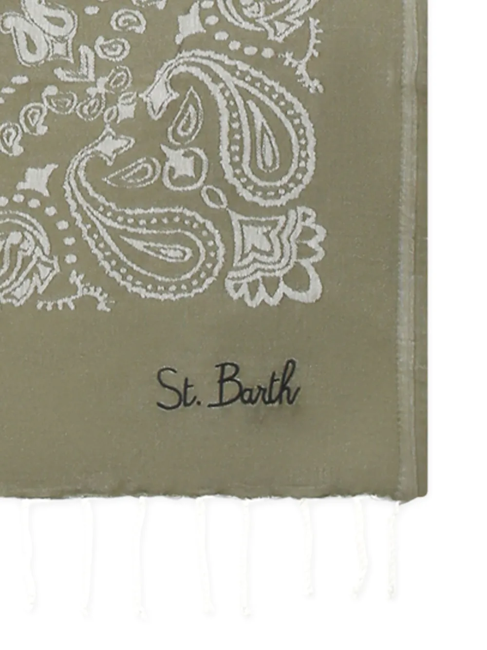 MC2 Saint Barth Kids Strandlaken met paisley-print Groen