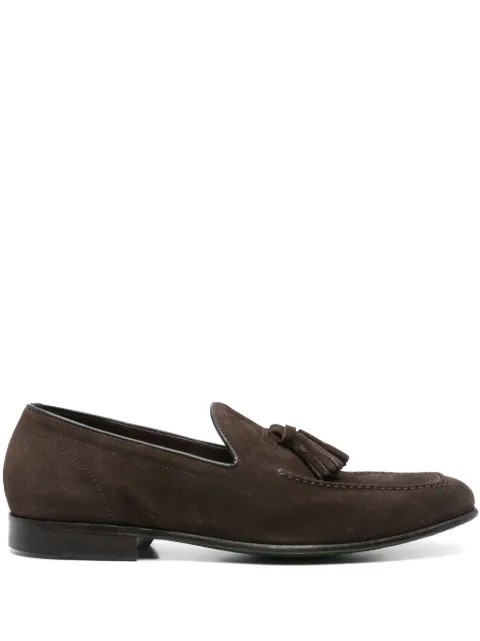 Green George tassel-detail loafers