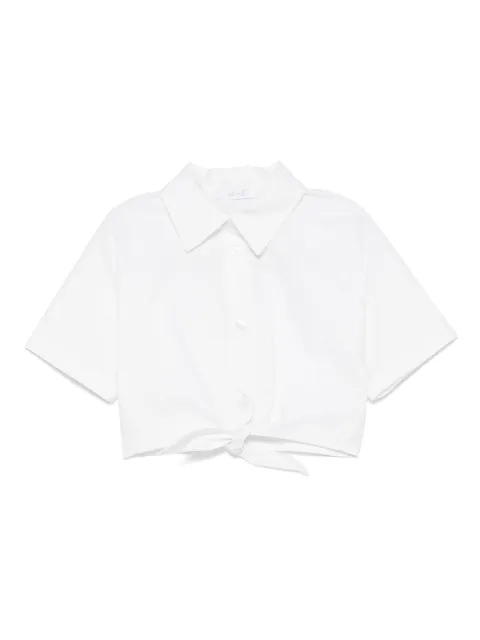 Miss Grant Kids Camisa com amarração na cintura