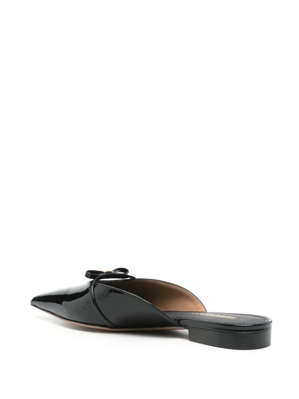 Ferragamo Muiltjes met strikdetail Zwart