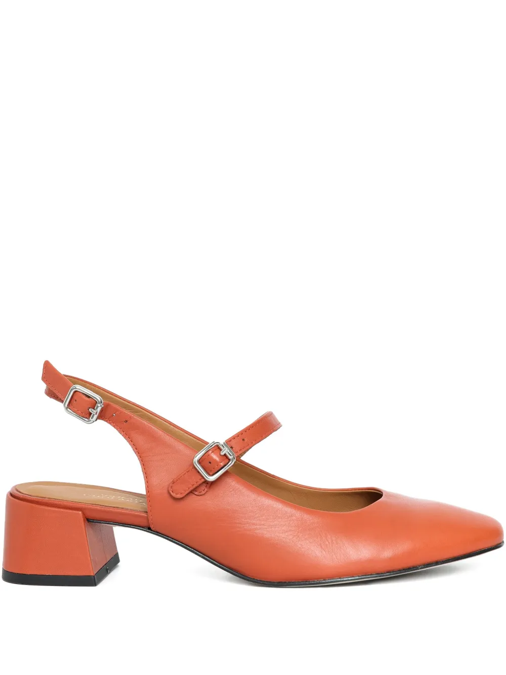 Sarah Chofakian 35mm Jim slingback pumps Orange