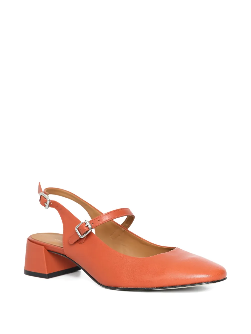 Sarah Chofakian 35mm Jim slingback pumps Orange