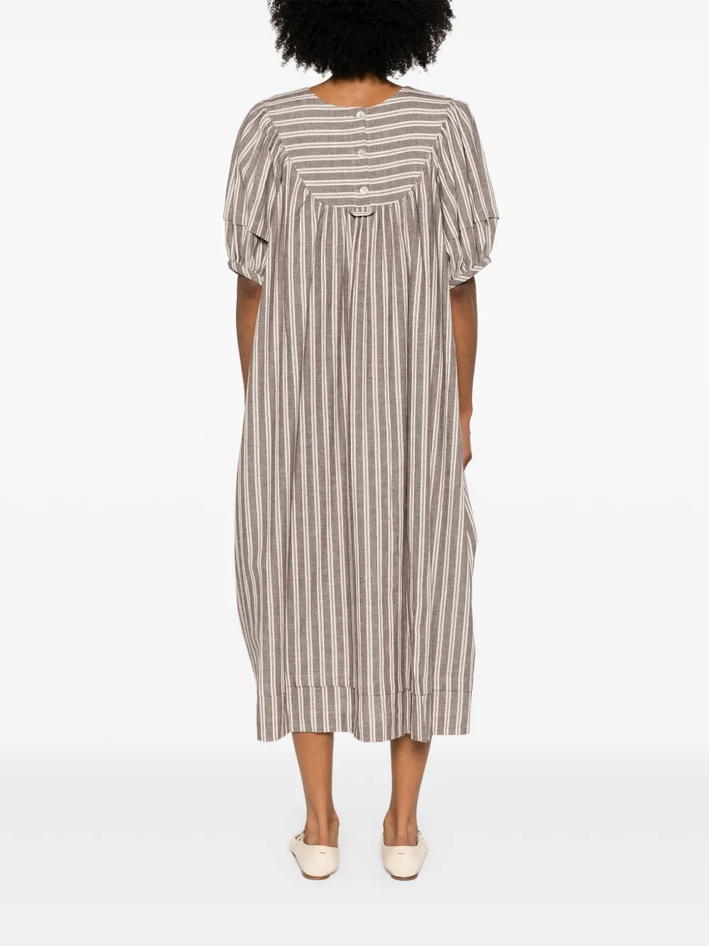 Cawley Studio Romy Midi Dress In Neutral
