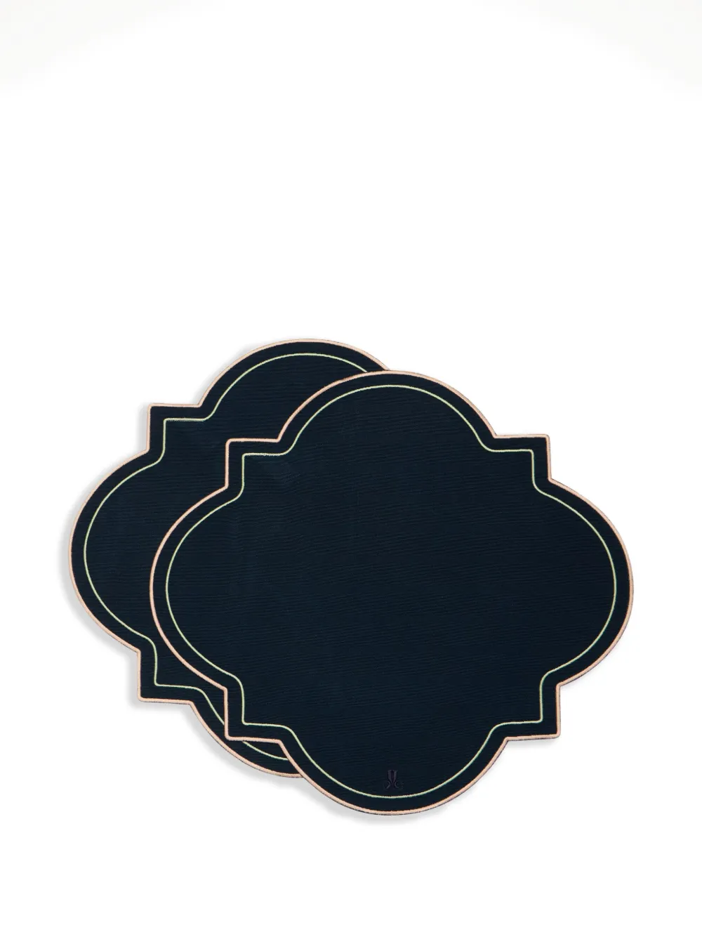 La DoubleJ Medallion Tischsets (2er-Set) | Blau | Image 1