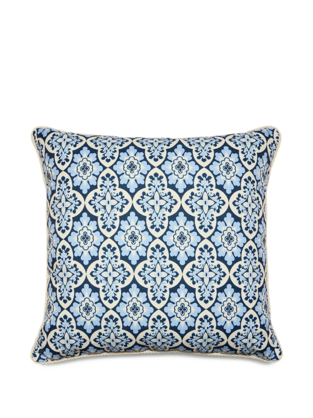 La DoubleJ cojín con estampado gráfico | azul | Image 1