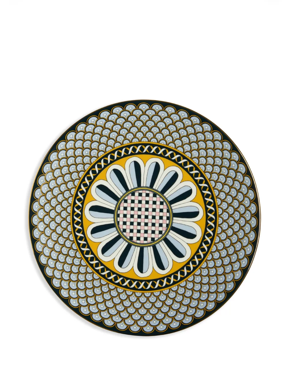LA DOUBLEJ FLORAL-PRINT PLATTER