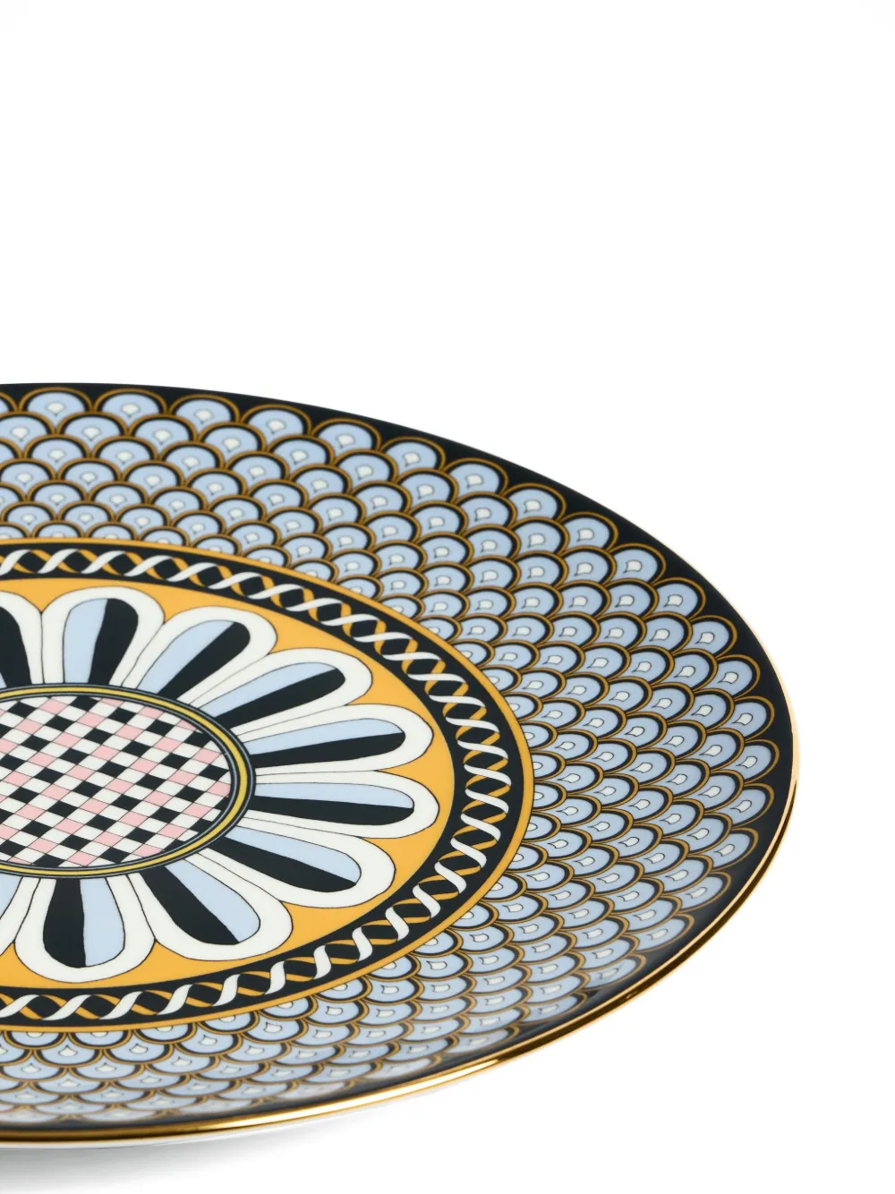 LA DOUBLEJ FLORAL-PRINT PLATTER