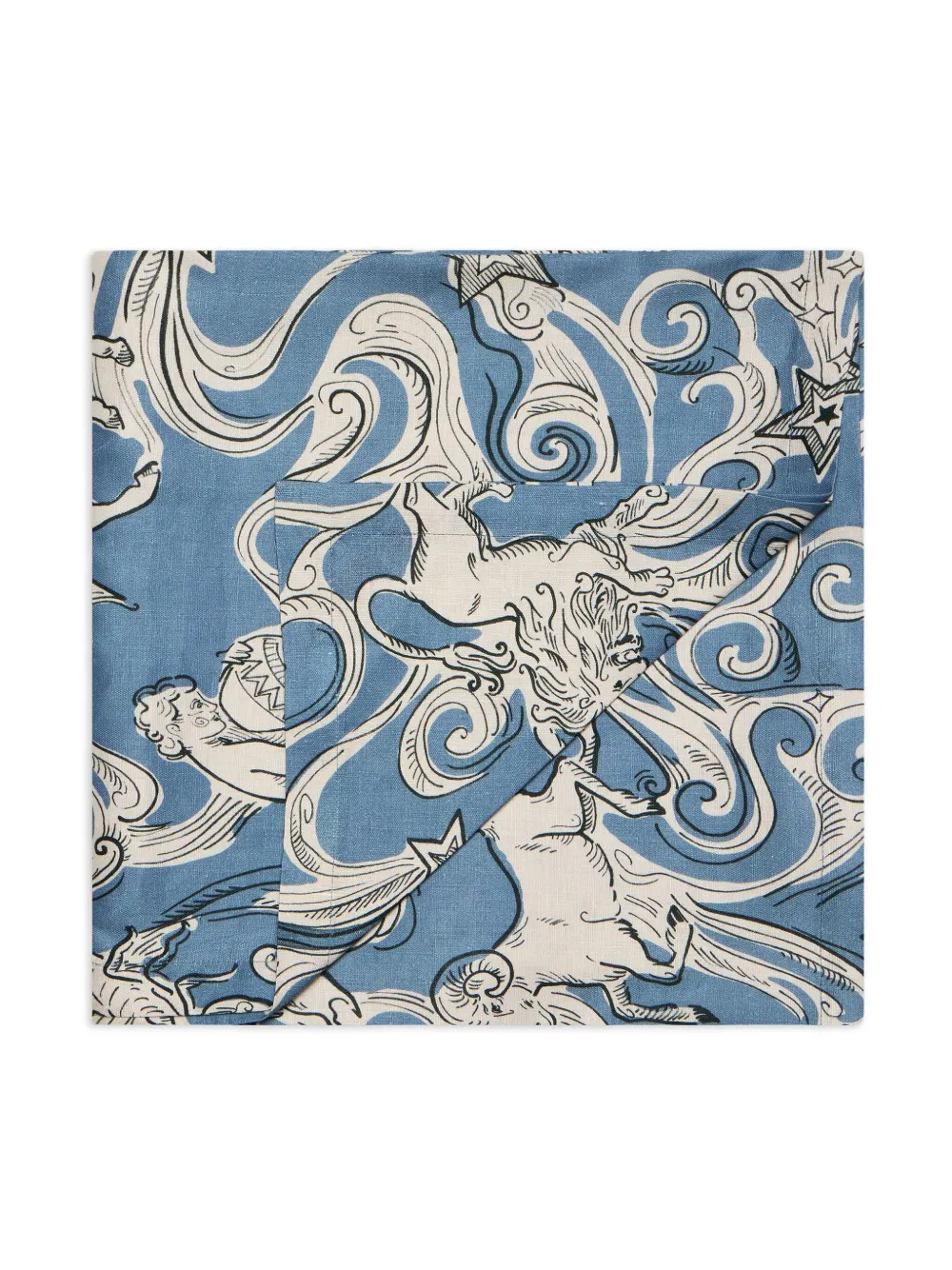 La DoubleJ medum Cosmos linen tablecloth | Blue | Image 1