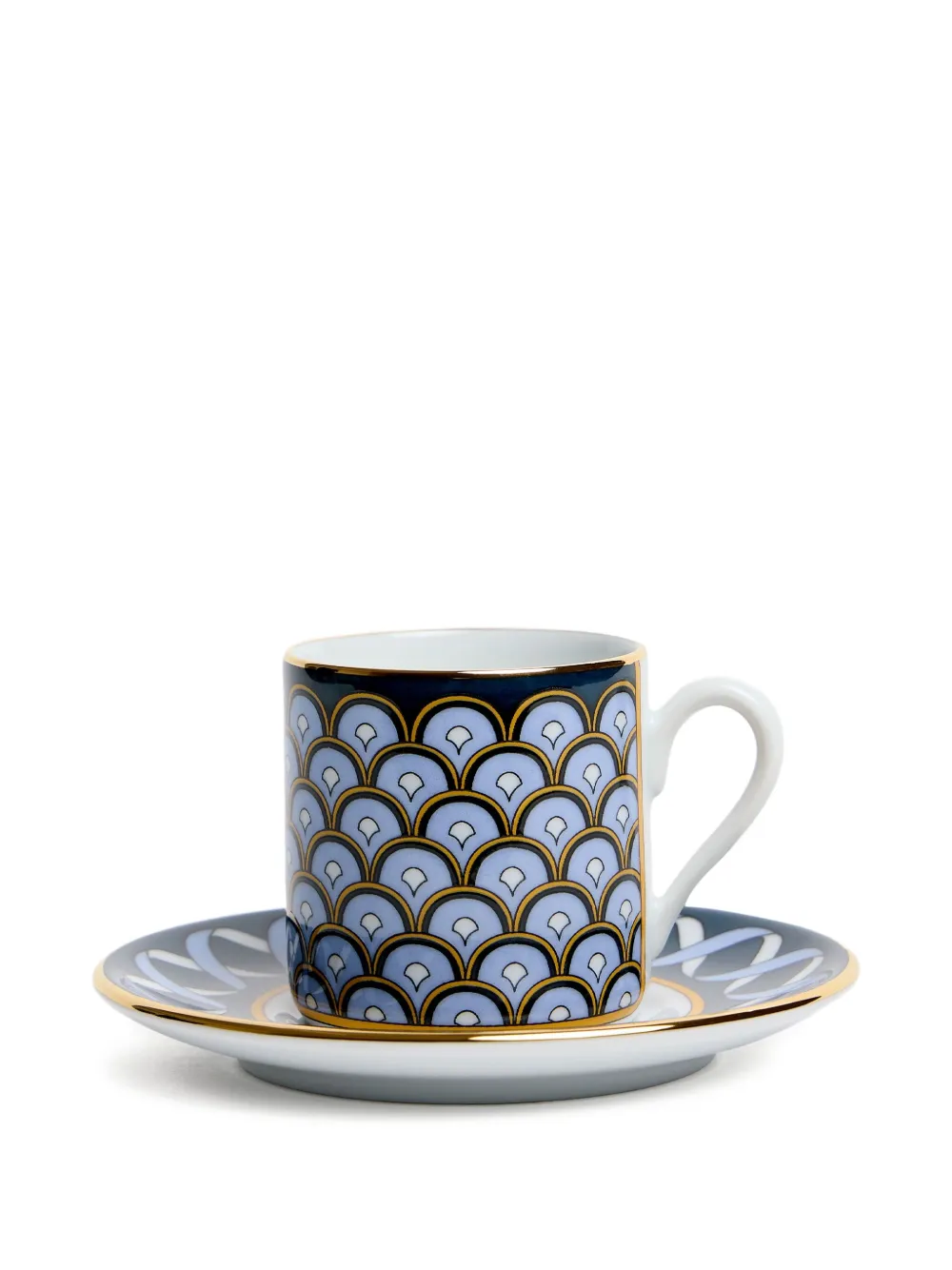 La Doublej Impero Tea Cups (set Of Two) In Blue