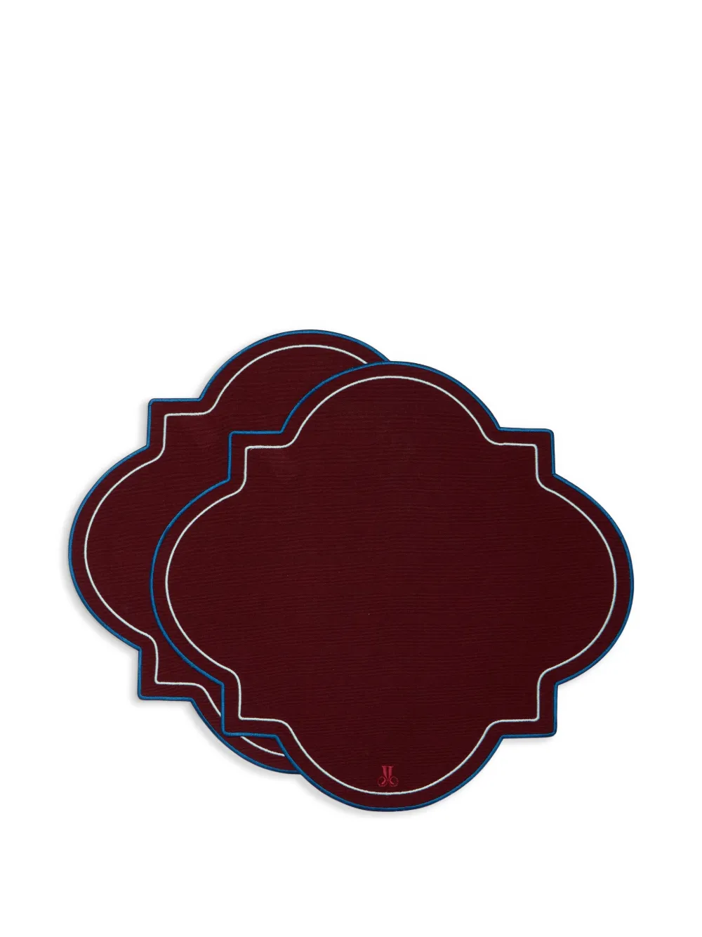 La DoubleJ Medallion Tischsets (2er-Set) | Rot | Image 1