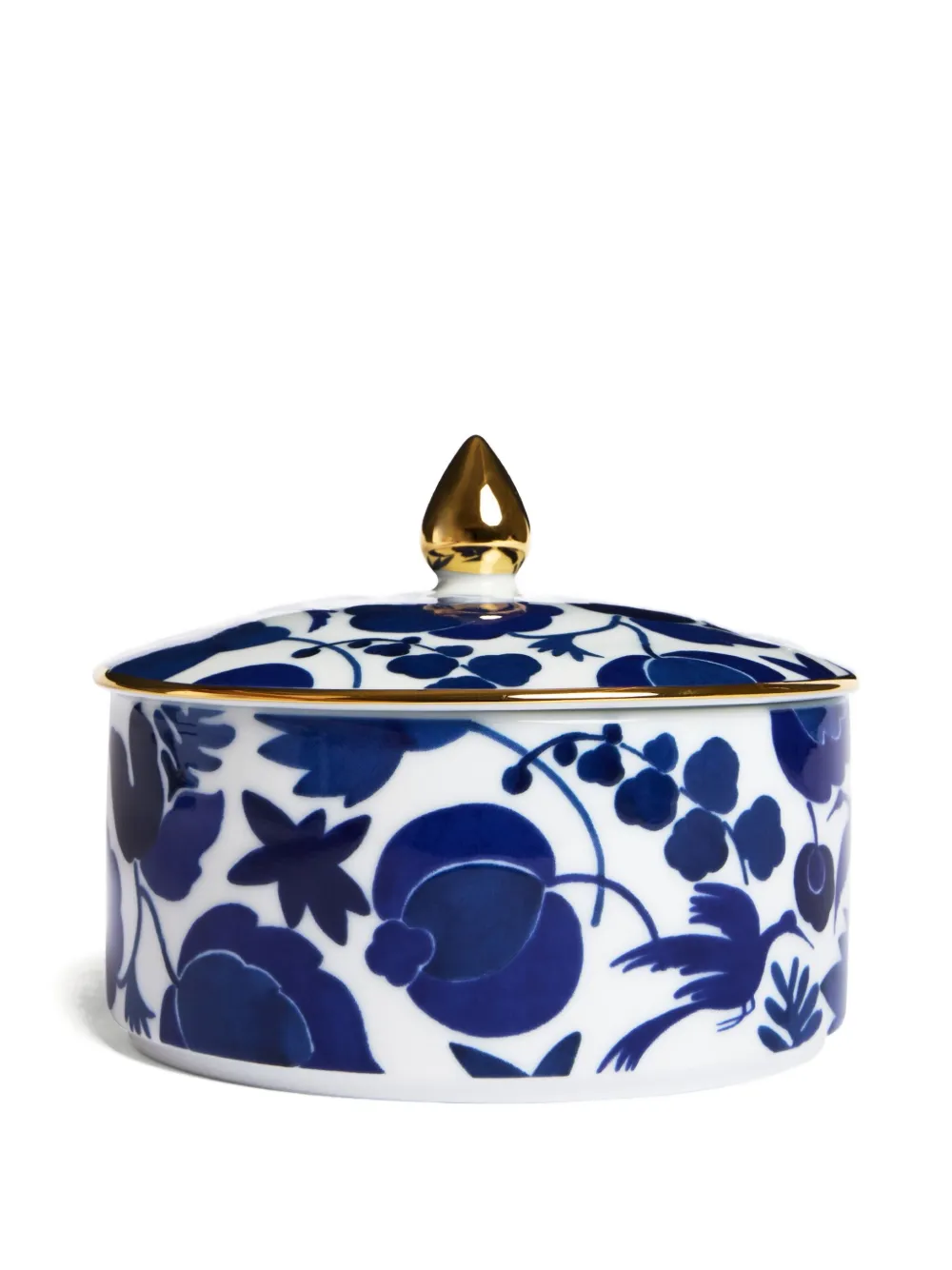 La DoubleJ Deko-Box mit Blumenmuster | Blau | Image 1