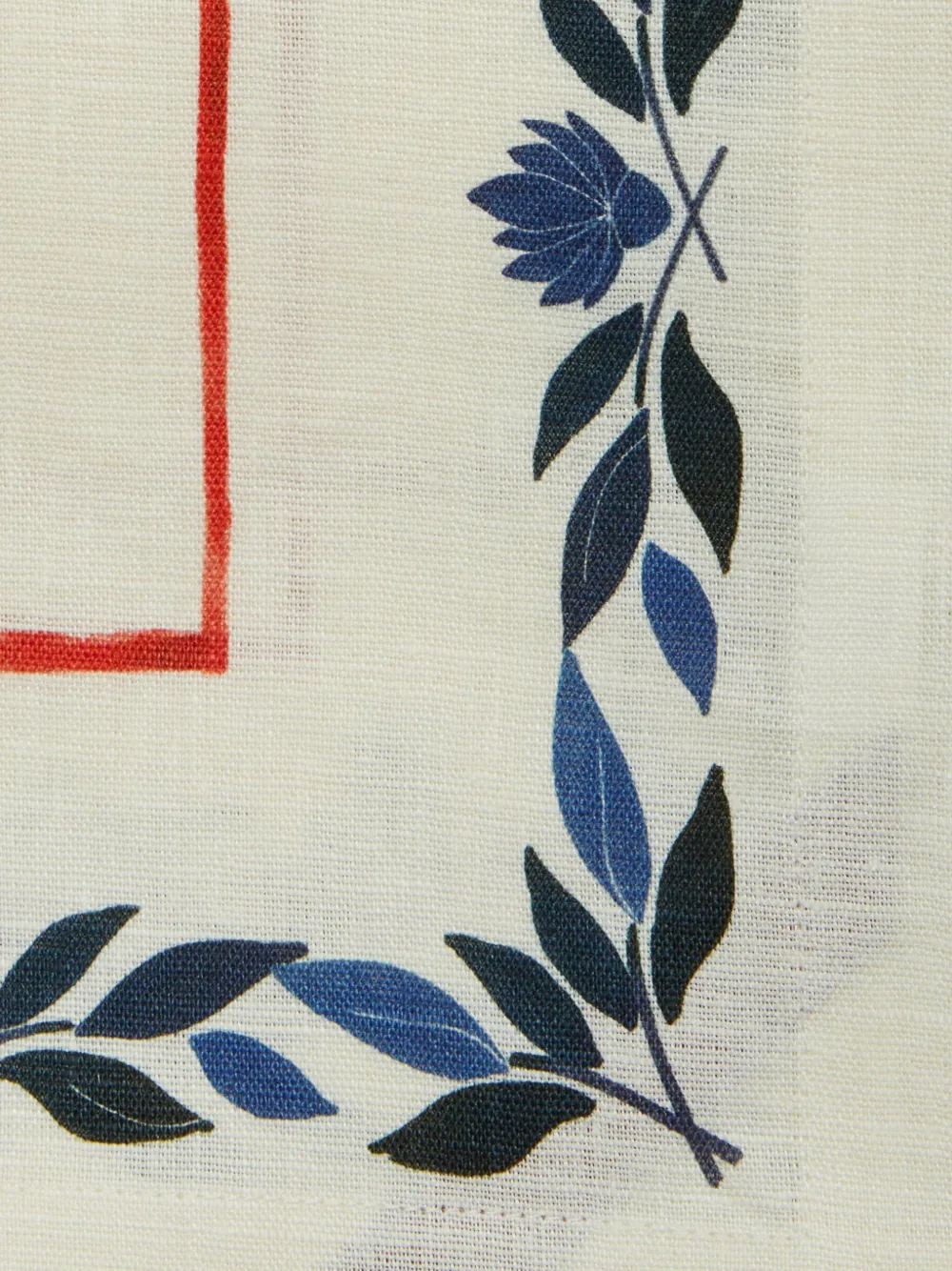 LA DOUBLEJ LARGE WILDBIRD LINEN TABLECLOTH