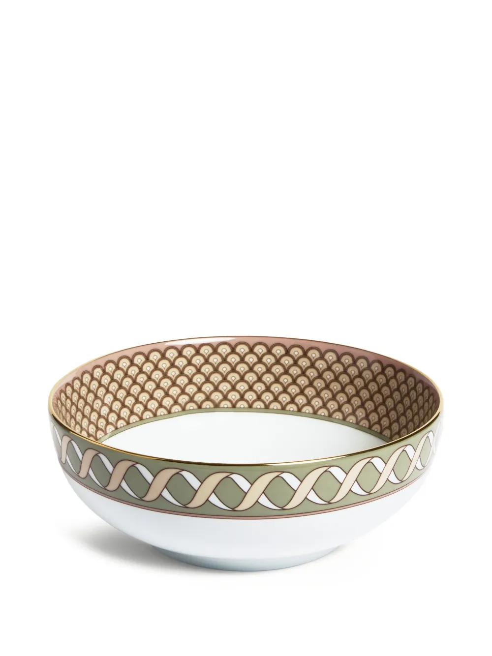 La DoubleJ Odysseus-print serving bowl (25cm) | White | Image 1