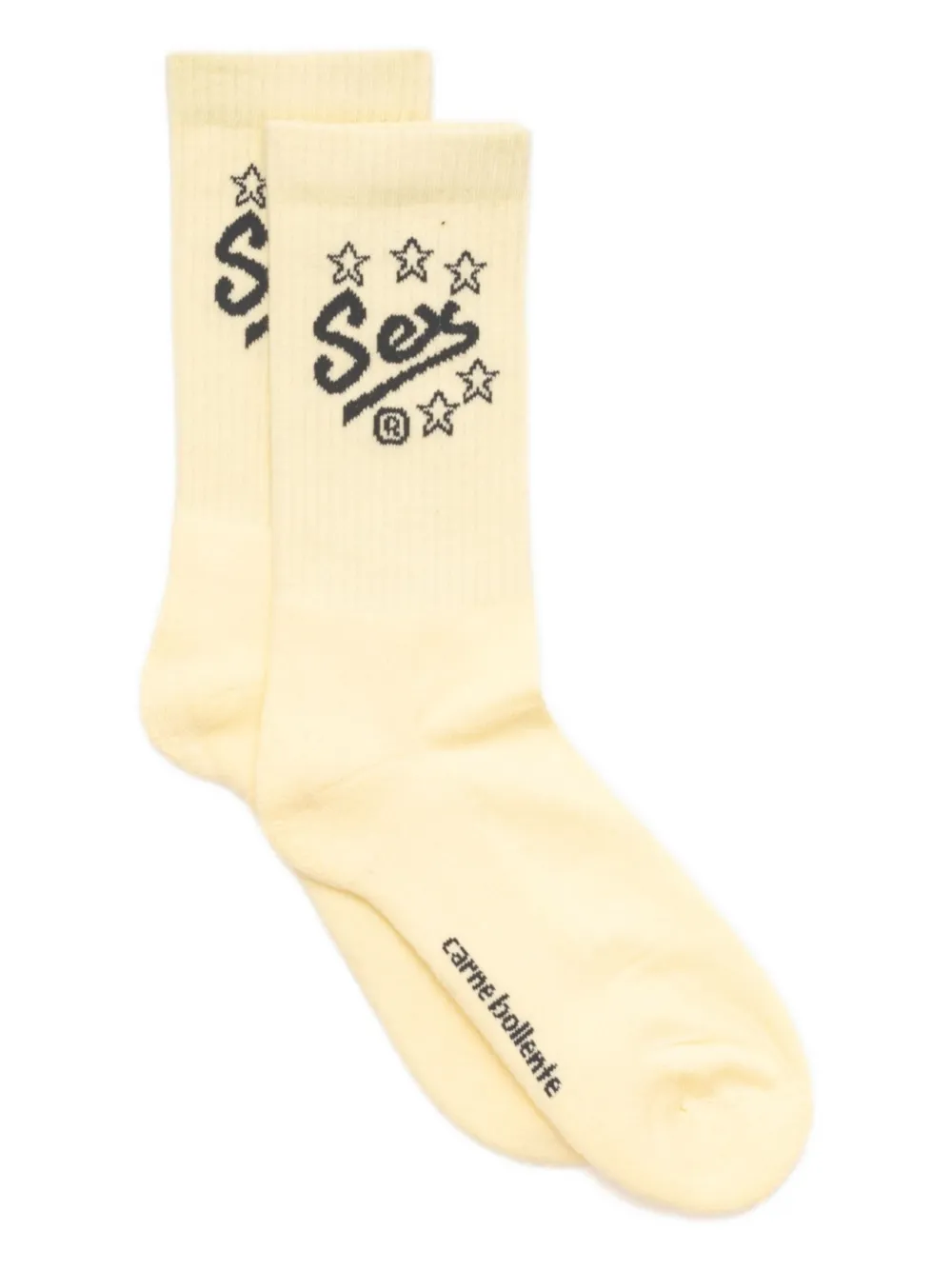 CARNE BOLLENTE intarsia-logo print socks | Image 2