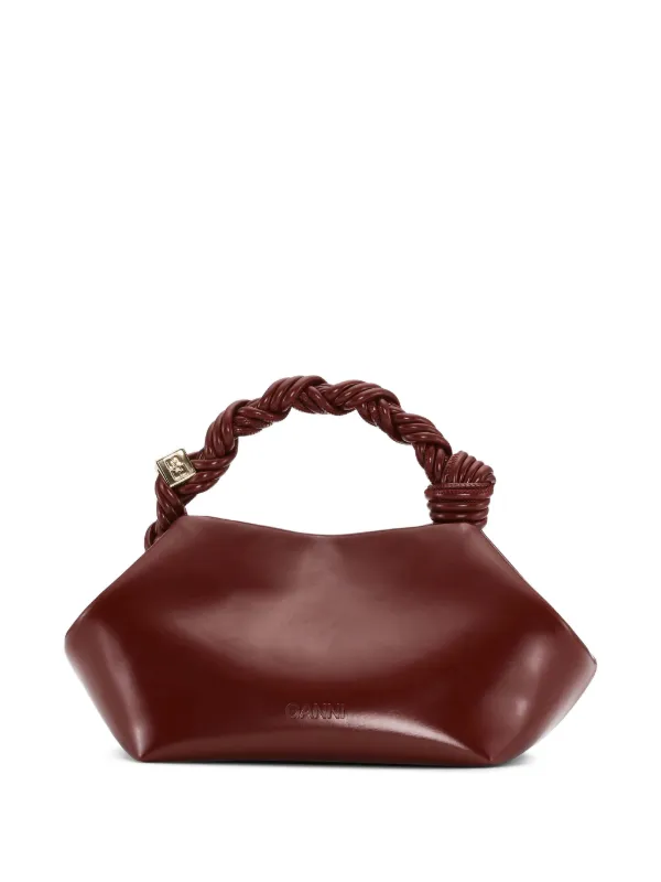 【関税込み】Bou Xxl Travel Bag - Ganni - Leather - Brown GANNI Bou Tote Bag | Red | FARFETCH