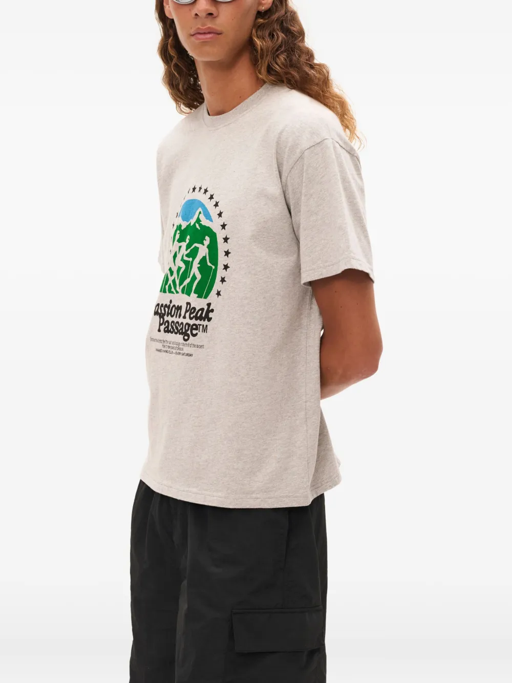 Carne Bollente Passion Peak Passage T-shirt In Grey