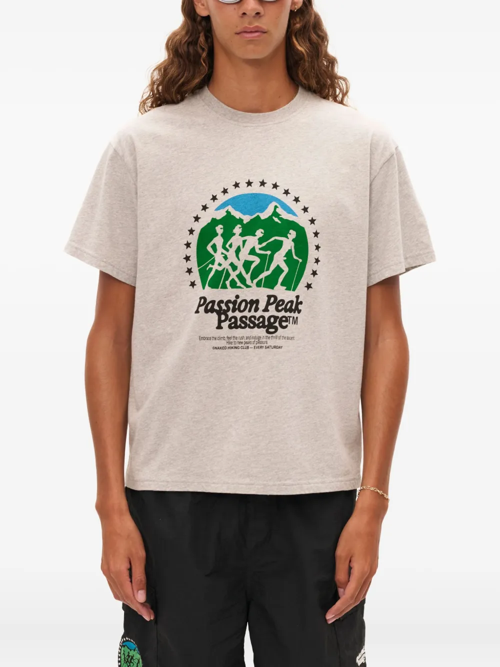 Carne Bollente Passion Peak Passage T-shirt In Grey