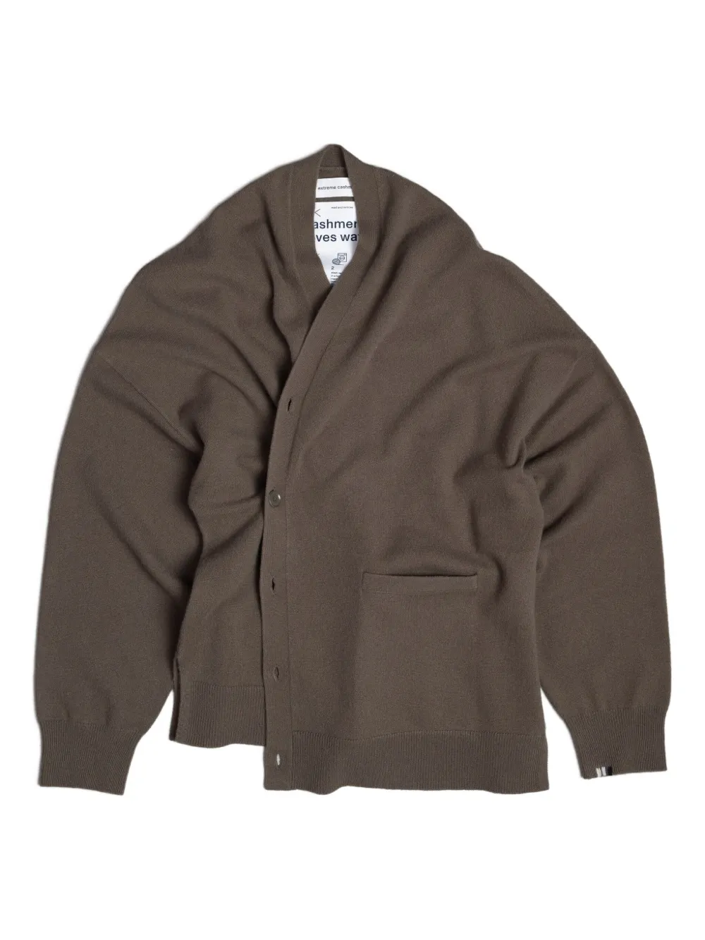 extreme cashmere n°24 Tokio button-up vest Groen