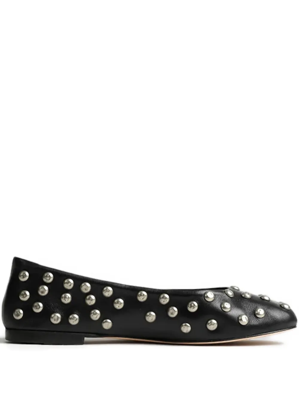 Shop Gimaguas Stud-embellished Ballerina Shoes In Schwarz