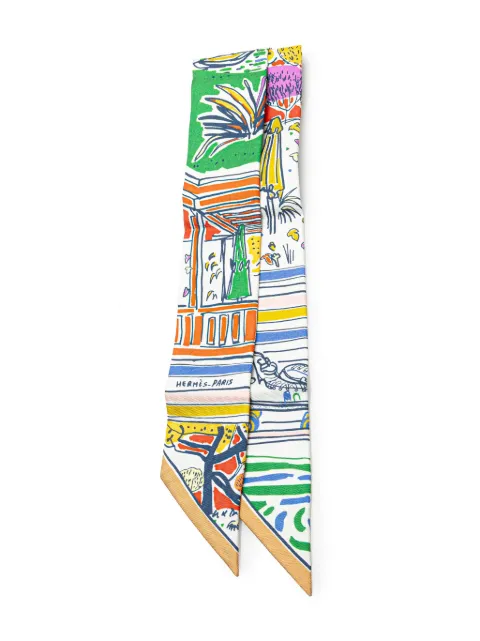 Hermès Pre-Owned 1990-2024 Rayures d'Ete Twilly Silk Scarf scarves