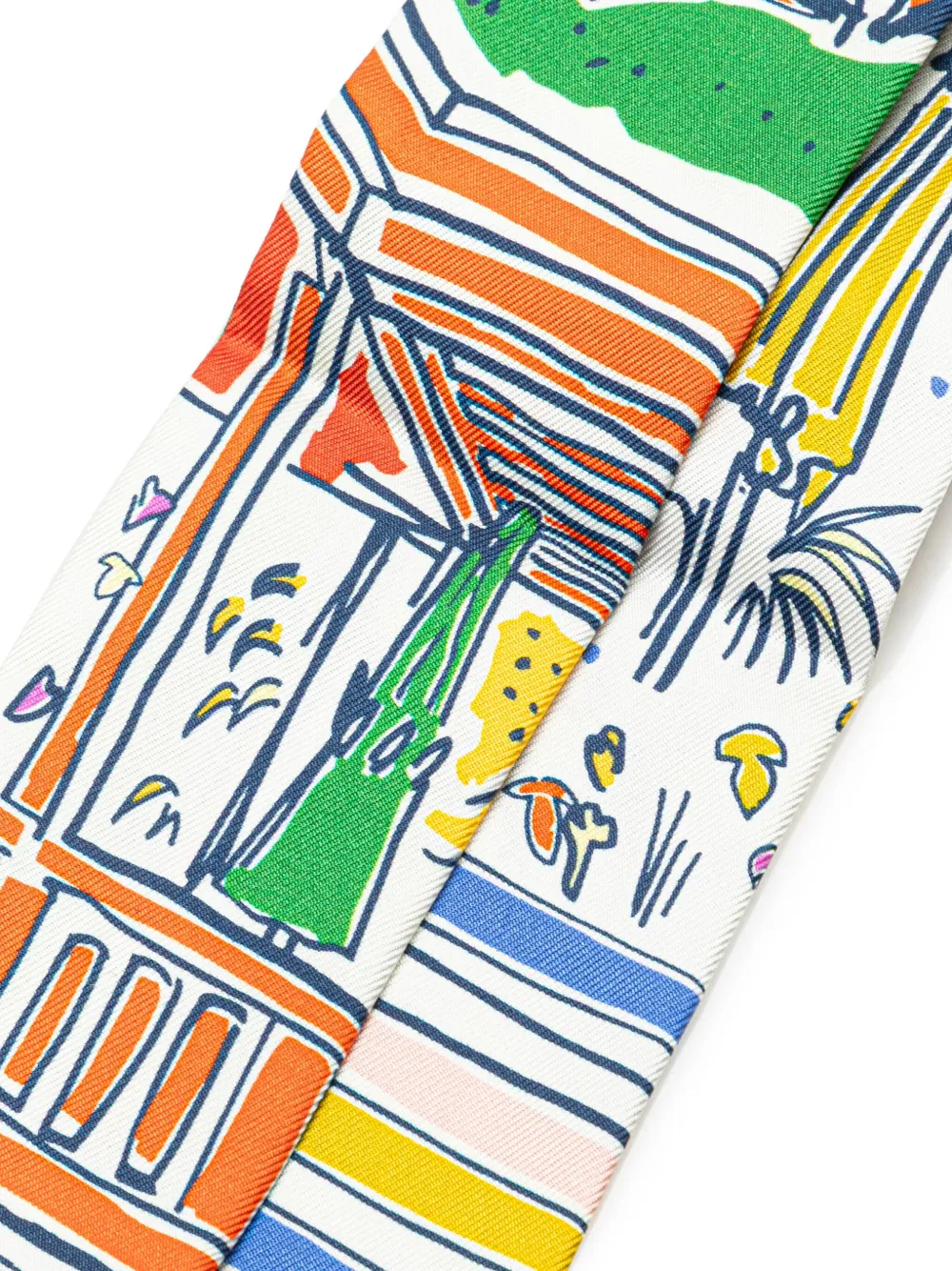 Hermès Pre-Owned 1990-2024 Rayures d'Ete Twilly Silk Scarf scarves | Image 2