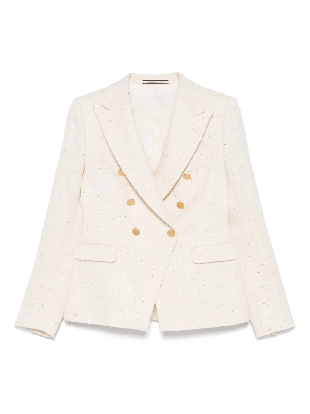 Tagliatore Tweed blazer Wit