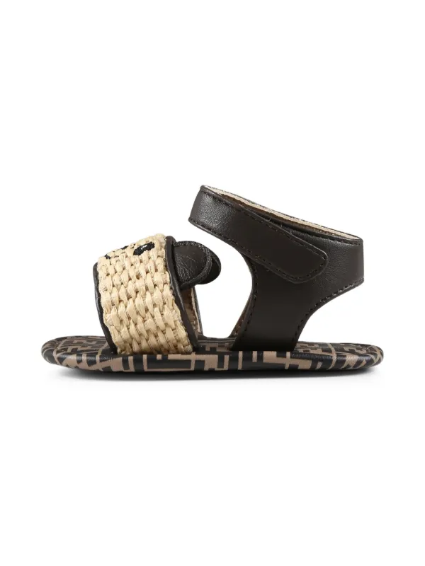 Fendi Kids FF Bear Sandals | Neutrals | FARFETCH